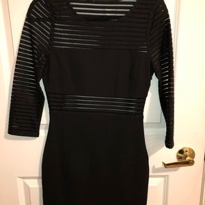Long sleeve black dress